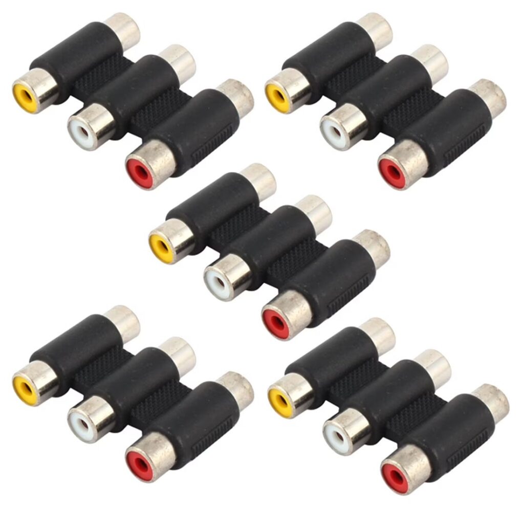 imgi 96 unique bargains av audio video 3 rca female to female joiner coupler adapter connector 5pcs ba49ab8e 696b 4ce0 a3af 4bbfbb850893 1.f016b0ee6e8a37c3139443ec5578c894